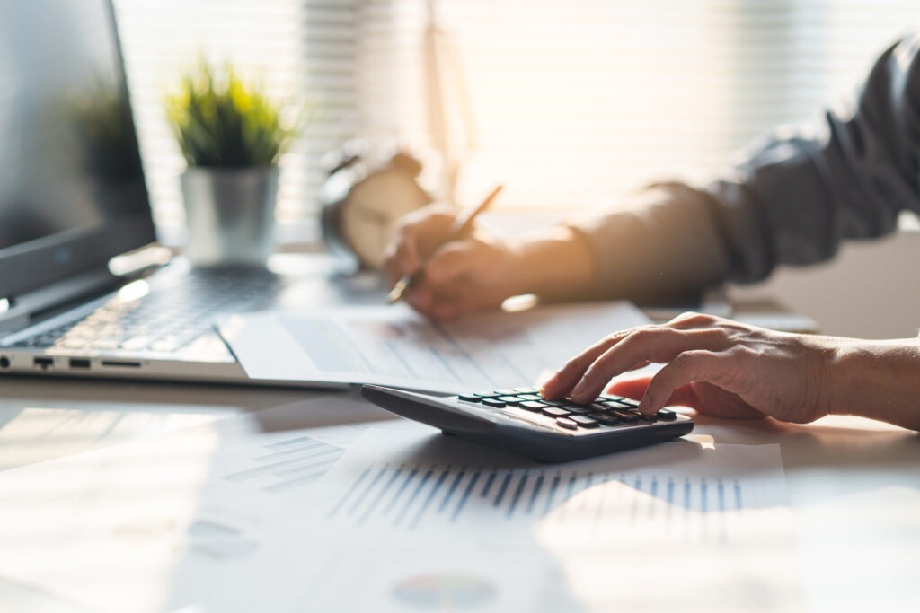 Bezig met boekhouding