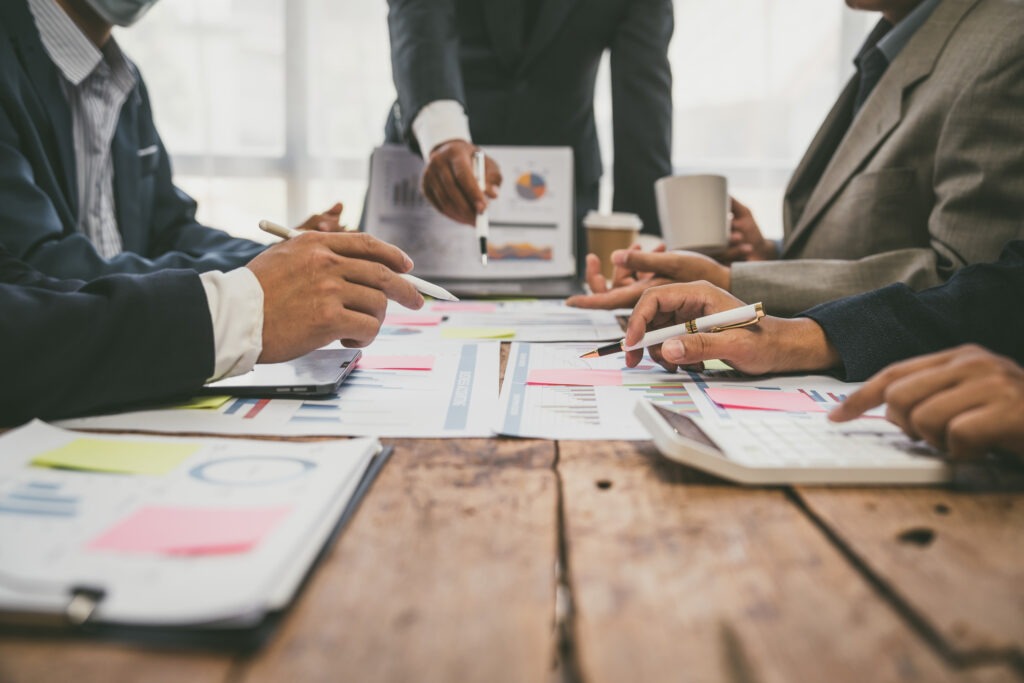 Boekhouden samen met collega's