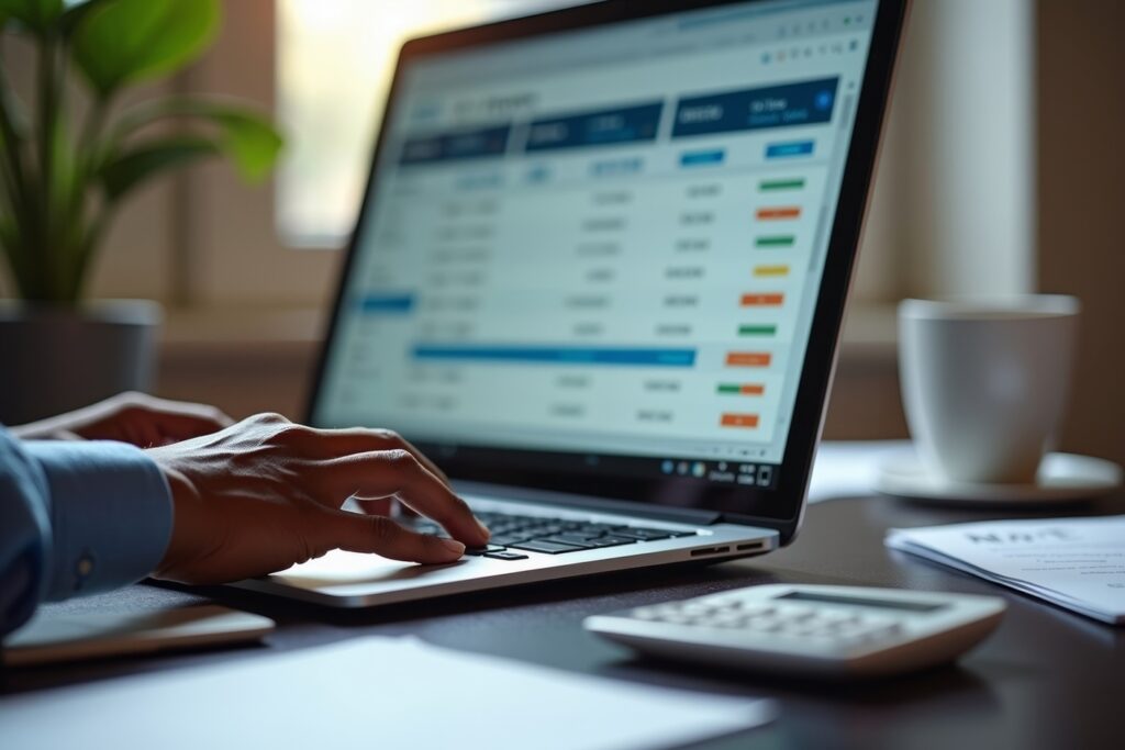 Boekhouding via laptop